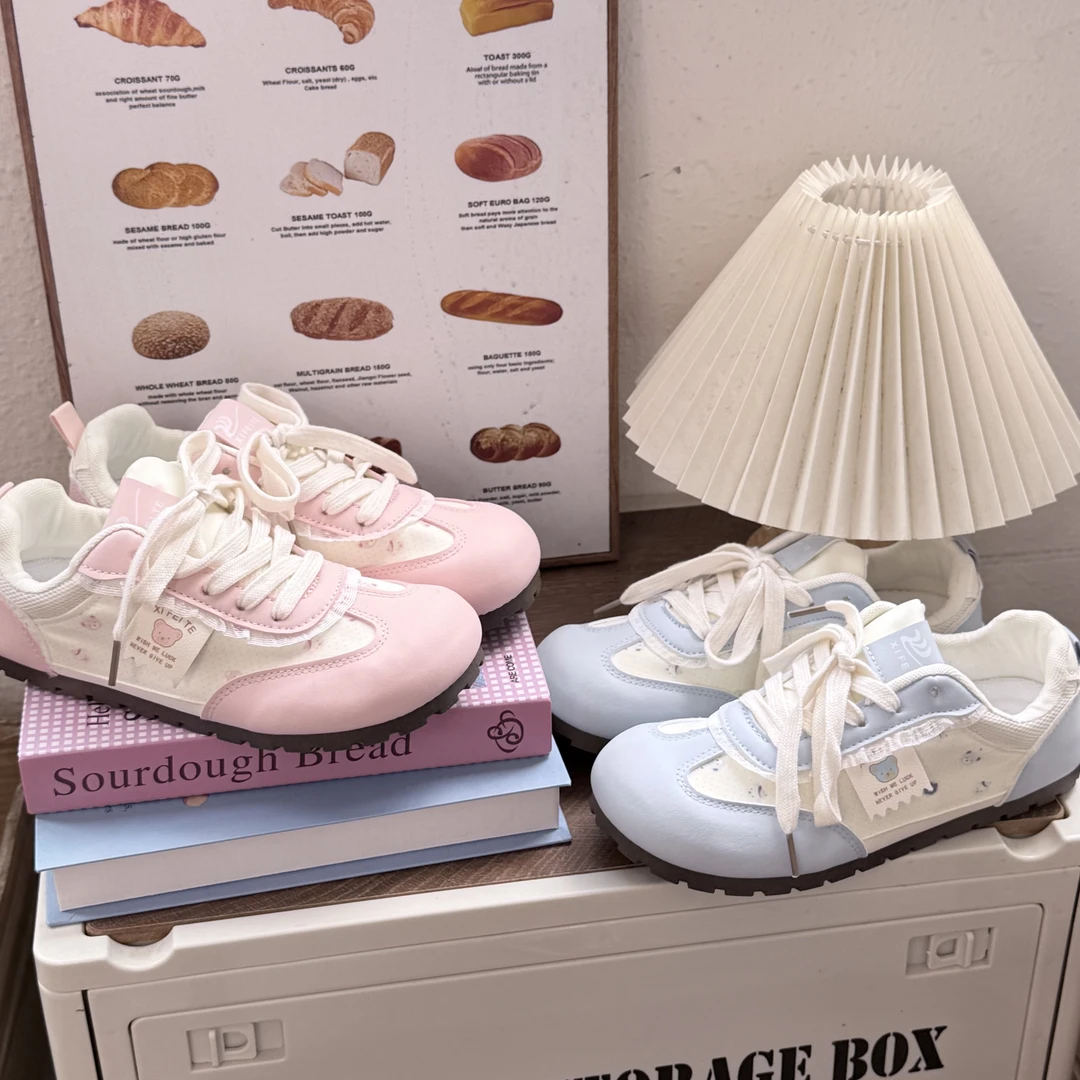 德训鞋子女2025新款爆款薄底运动鞋百搭韩系板鞋-XY050