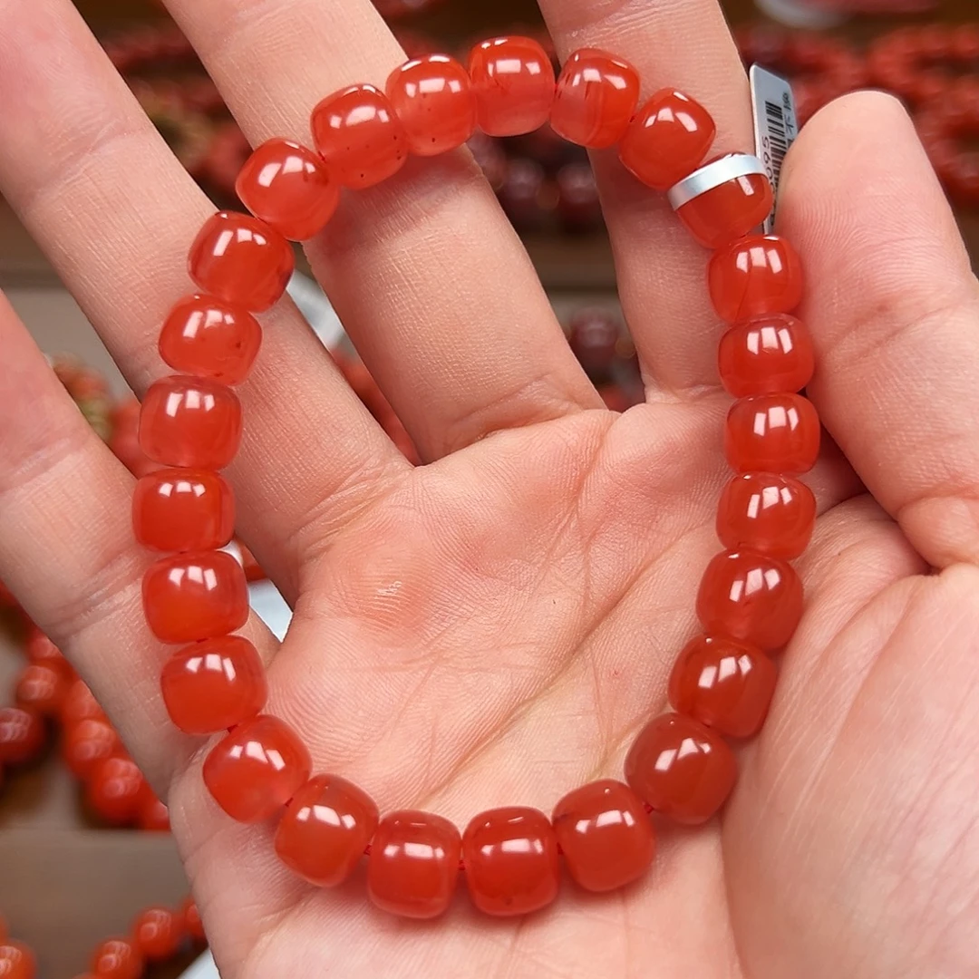 南红玛瑙未镶嵌手链