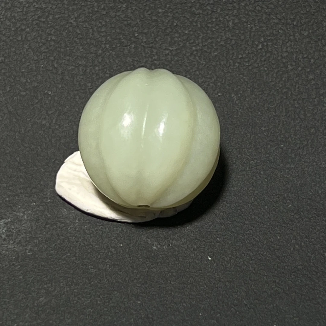 清代瓜棱单珠/LTK0278071/集萃斋