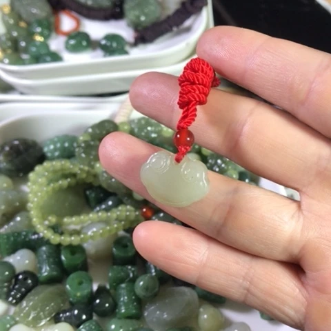 手链未镶嵌和田玉（糖玉）