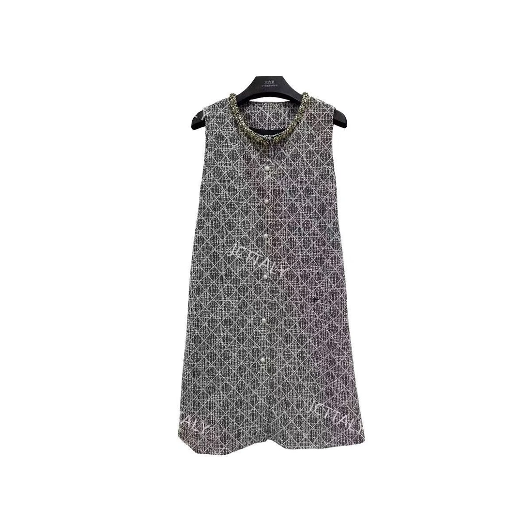 【宠粉价】法式赫本轻奢时尚气质无袖设计连衣裙NH-WX007