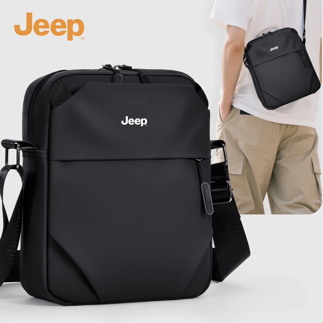 JEEP男士斜挎包磁扣单肩包轻便旅游上班通勤外出专用包挎包男背包