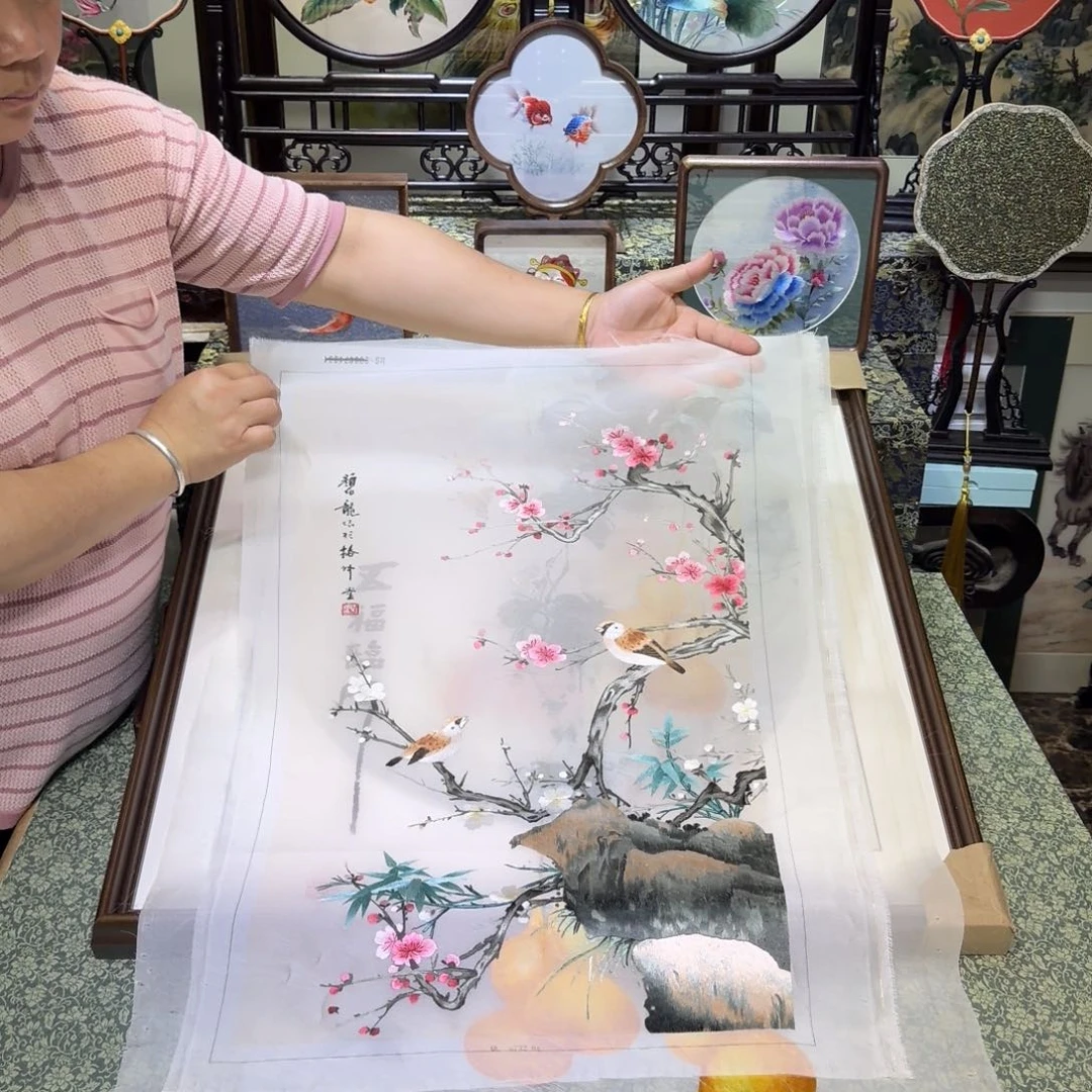 刺绣手工苏绣工艺制作技艺精湛