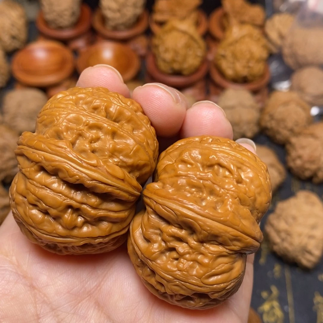 文玩核桃把件元宝全品44