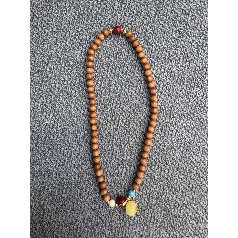 黄花梨双圈手串(无礼盒）XD371-flk