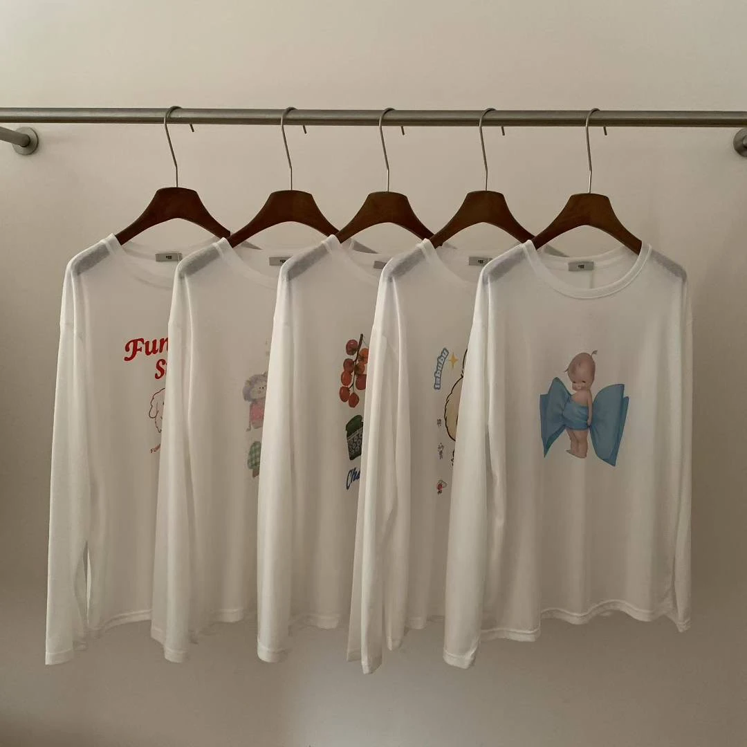 [直播专属]小h.2025韩版宽松女装T恤339～