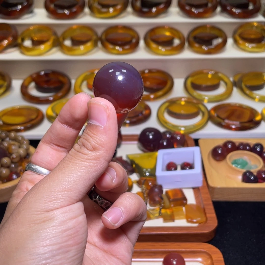 裸石琥珀未镶嵌琥珀单珠