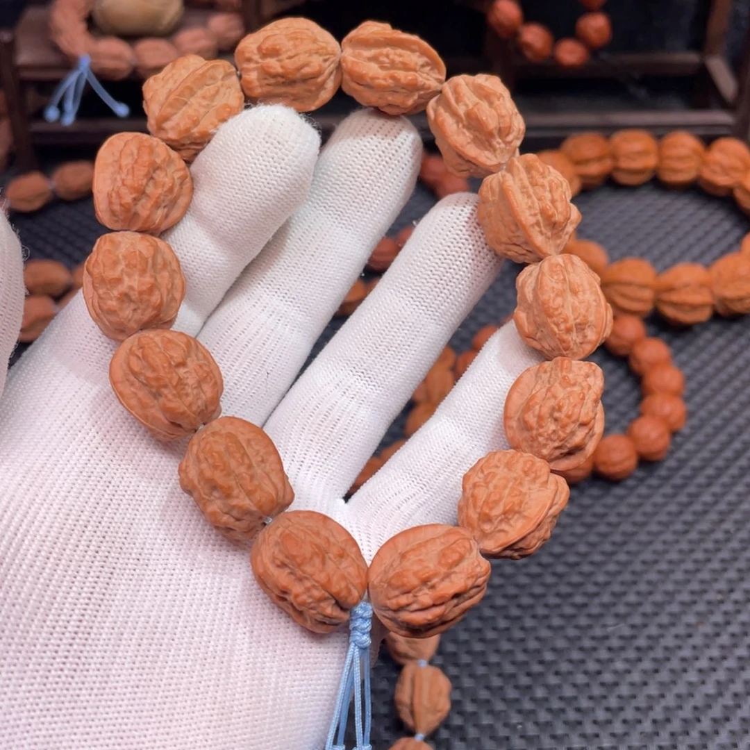 文玩核桃手串老*长 原生态嵩山蛤蟆头