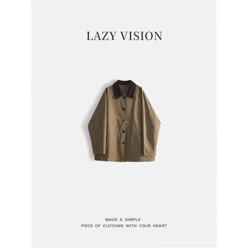 LAZYVISION休闲百搭女款风衣ZMD-25336小小