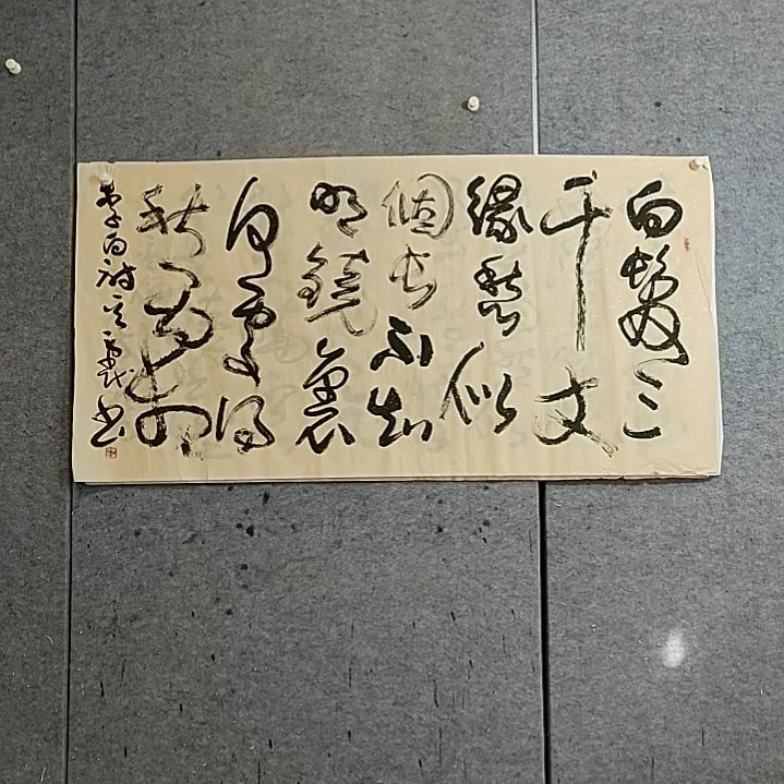 书法宋秉民。四尺整张。白发三个丈