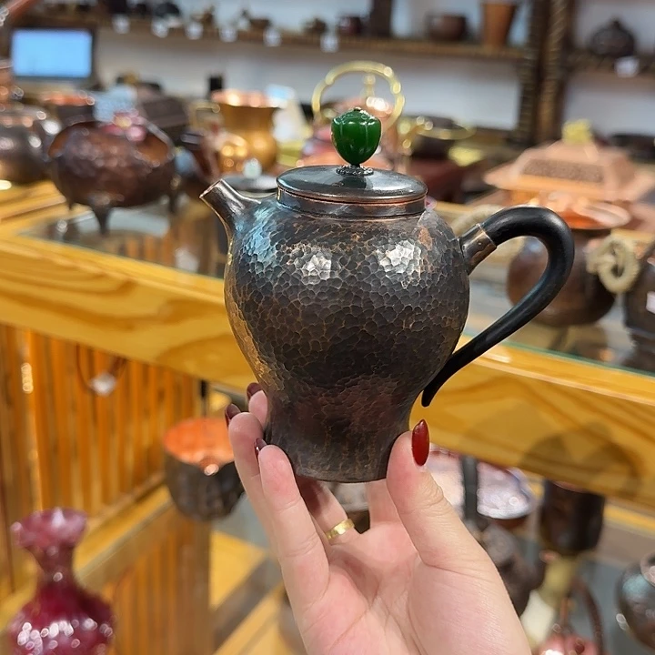 阿***铺紫铜手工一张打泡壶