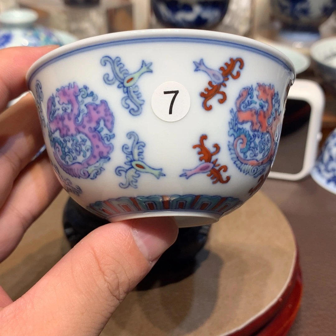河***晏7斗彩主人杯一个cl126