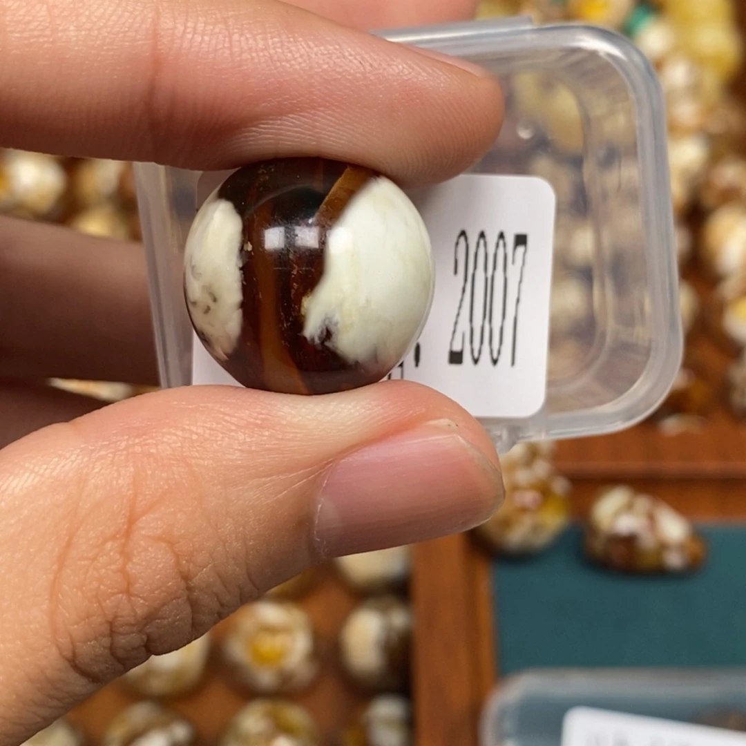 沁色蜜蜡未镶嵌2007