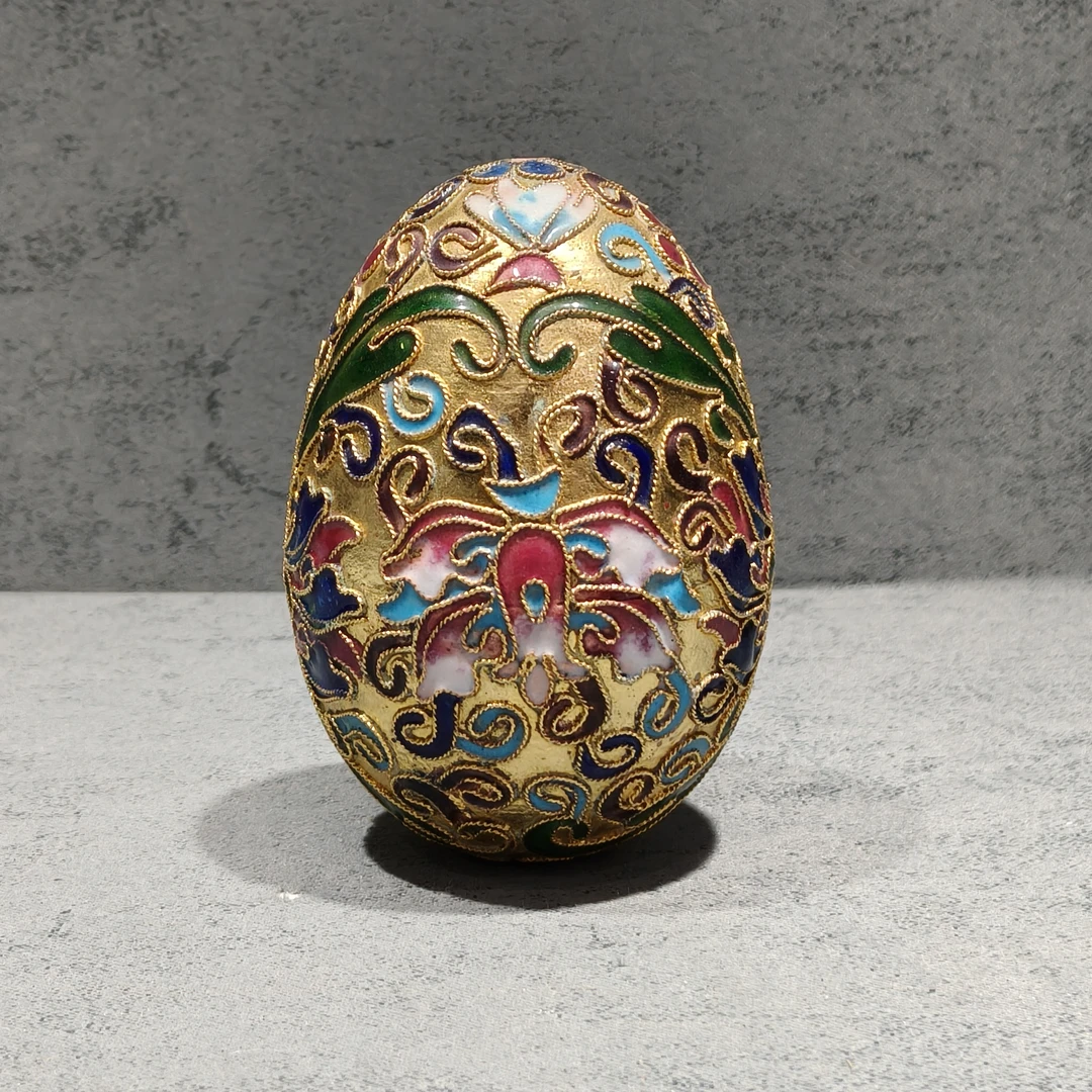 掐丝珐琅蛋形摆件20250117004