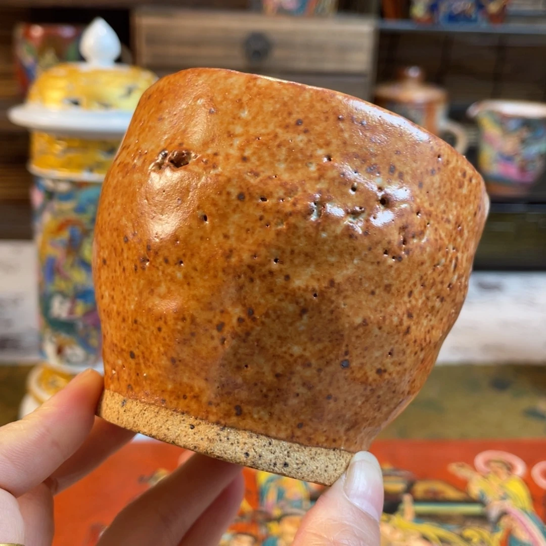 手捏匣钵志野杯杯