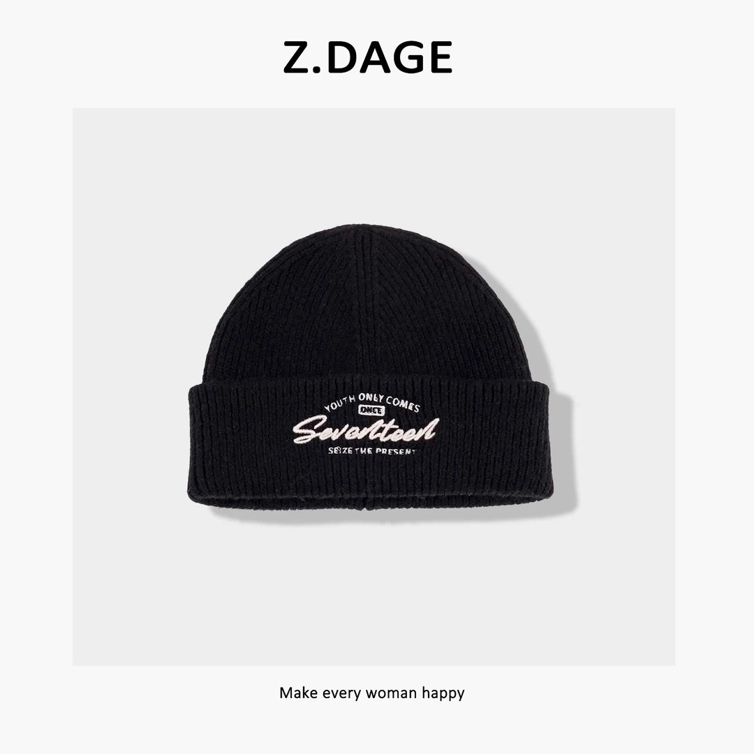 z.dage‘美式潮流’街头酷帅个性时尚百搭单品针织帽-AL114