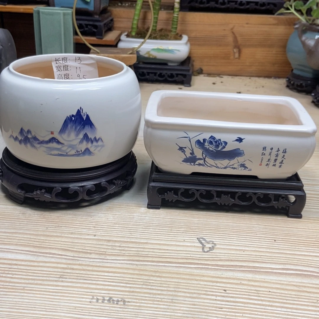 瓷片陶瓷花盆陶瓷艺术