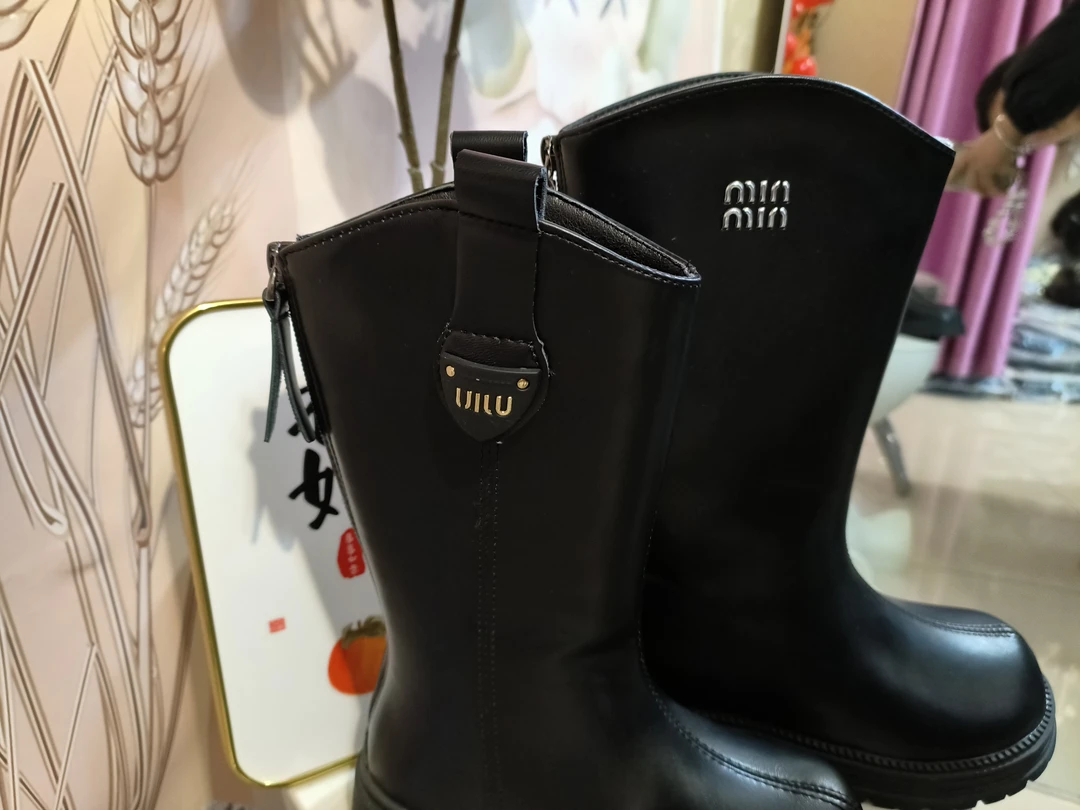 女童靴子秋冬儿童长筒靴宝宝洋气高筒皮靴小女孩加绒二棉鞋