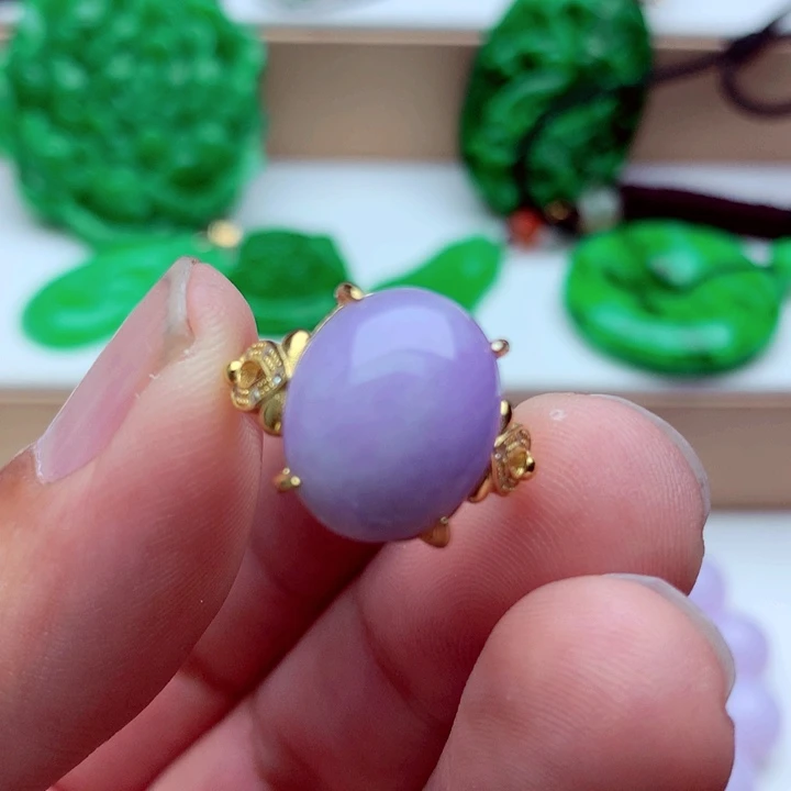 翡翠未镶嵌戒指戒指