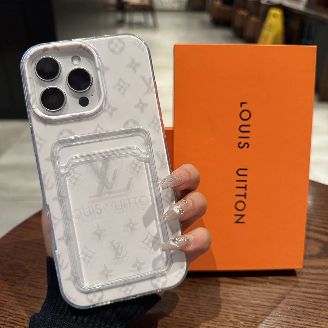 可插卡苹果16pro手机壳新款创意老花iPhone15promax适用个性14/13