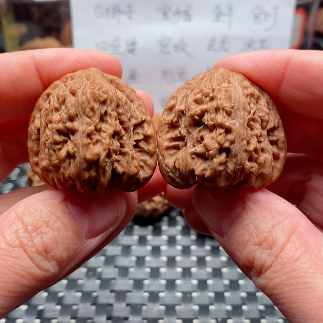 吊坠文玩核桃35凹底密纹