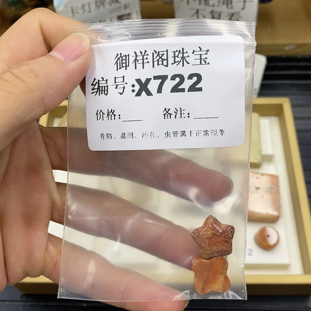 硅化珊瑚（珊瑚玉）未镶嵌颈饰泉****车