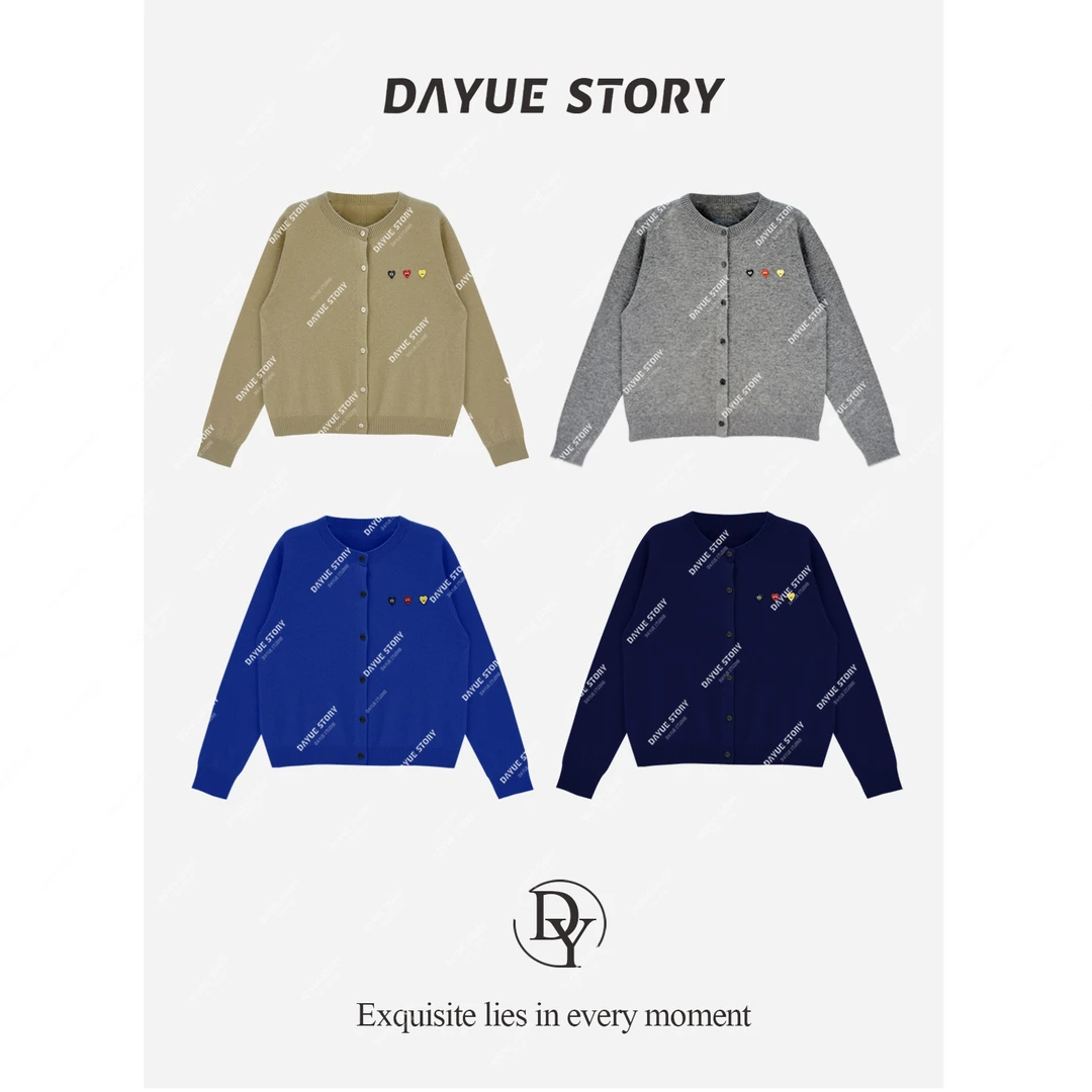 DAYUE【海德】闭眼入~敲细腻柔软舒适100羊毛！秋冬款韩版圆领针织衫