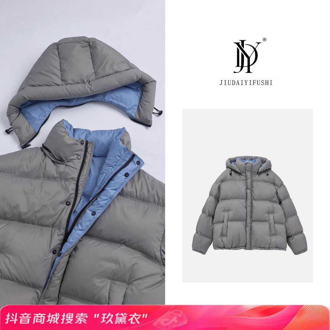 玖黛衣【暖冬】泡芙感充绒350克！巨厚实保暖冬季新款羽绒服WTJ34299