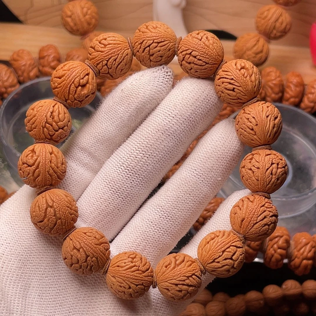 桃核手串精品绣球手串1.6