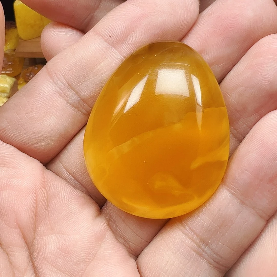 蜜蜡颈饰未镶嵌小*水滴