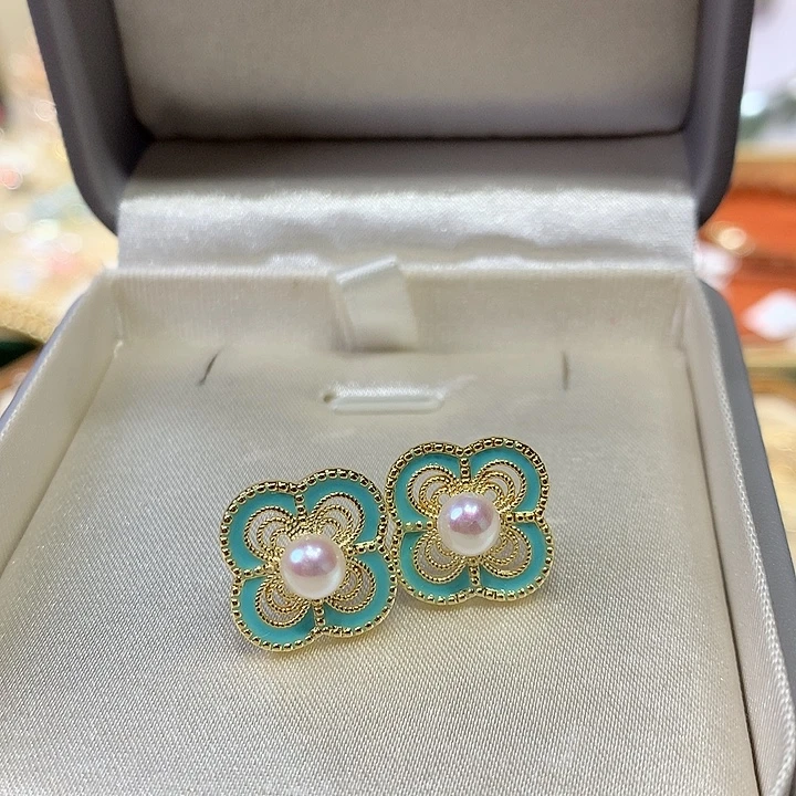 未镶嵌淡水珍珠耳饰