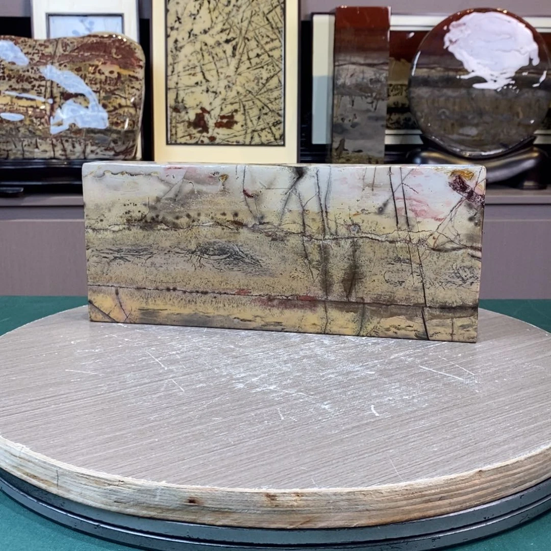 石材广西国画石草花石