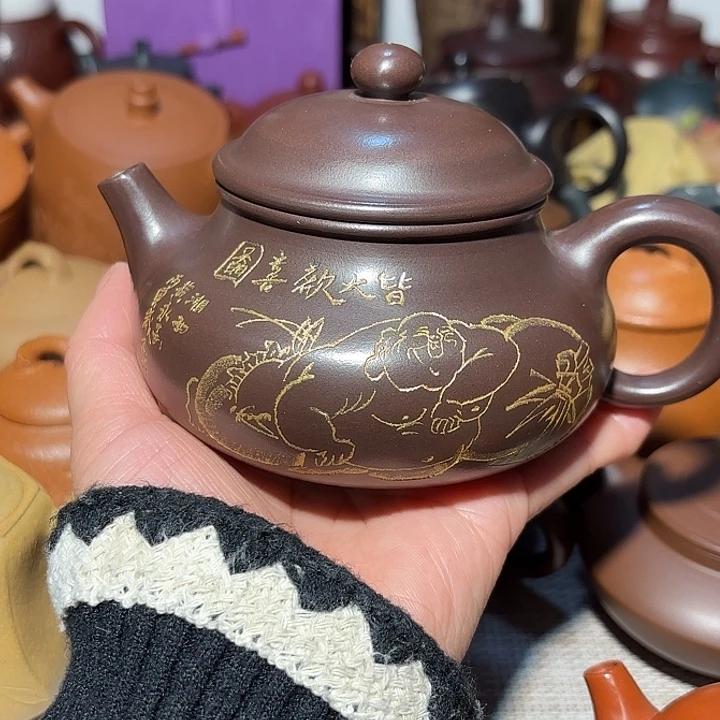 紫砂茶壶原矿宜兴紫砂