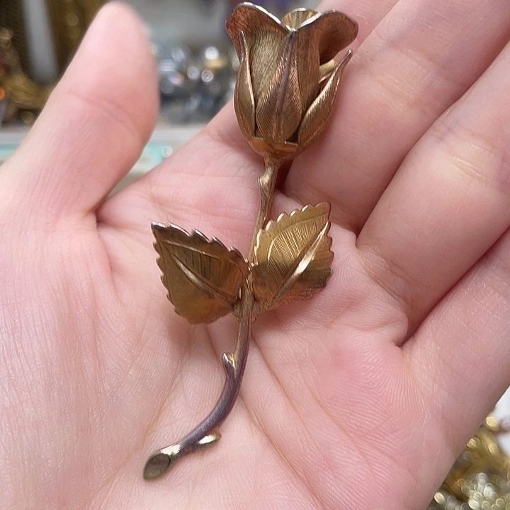 合成碳硅石纯铜vintage中古首饰清库存