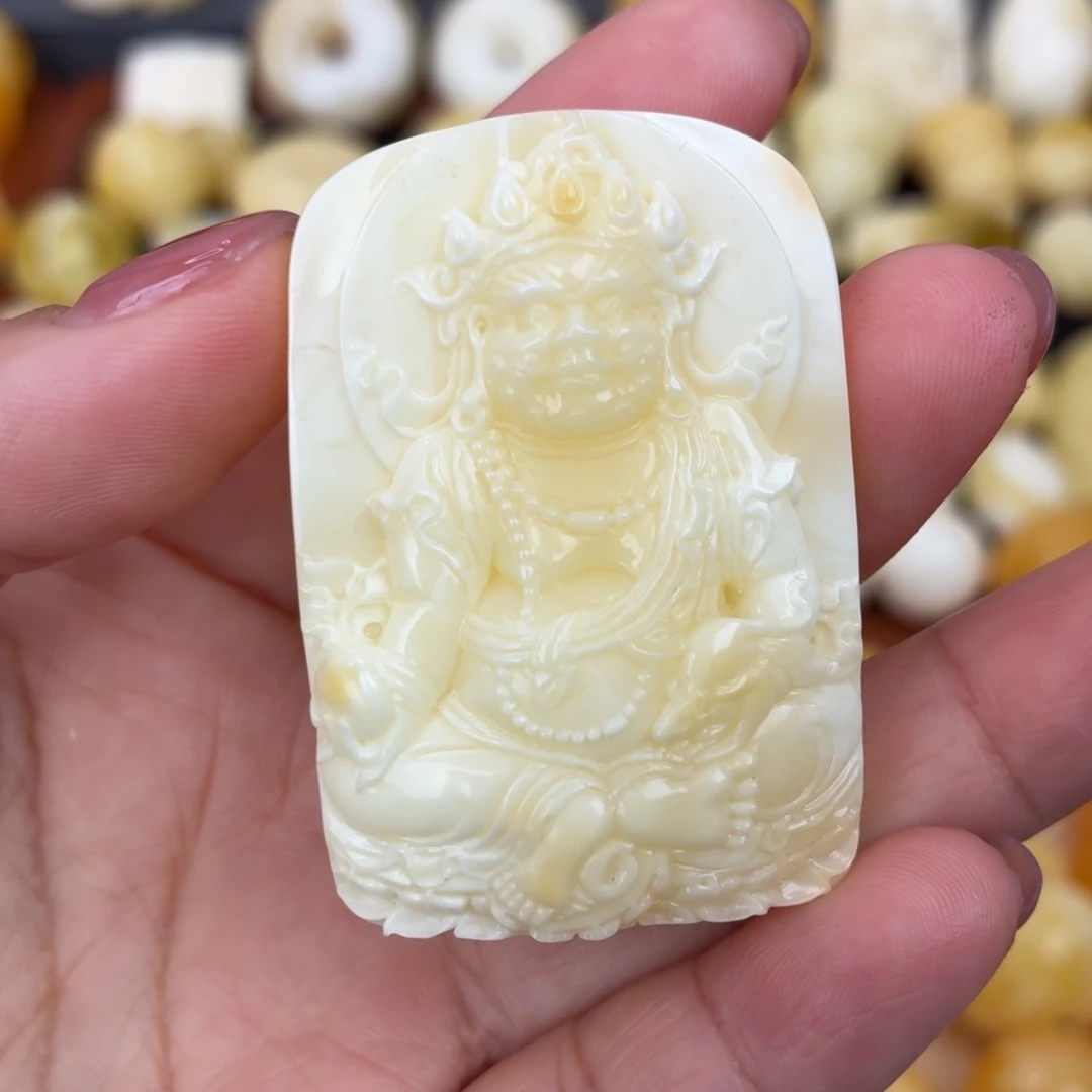 蜜蜡未镶嵌吊坠(不含链)黄财神