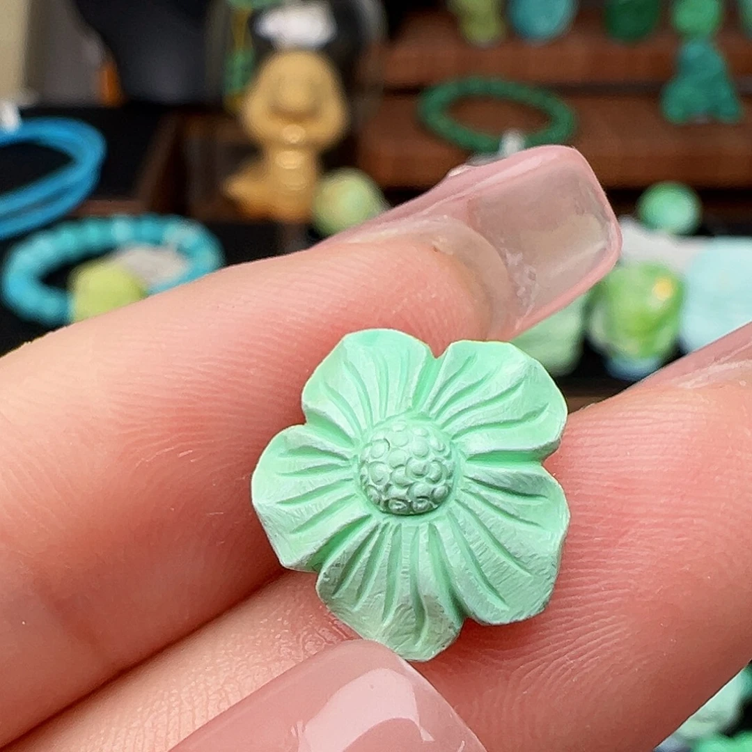 未镶嵌绿松石绿松石主播万丽