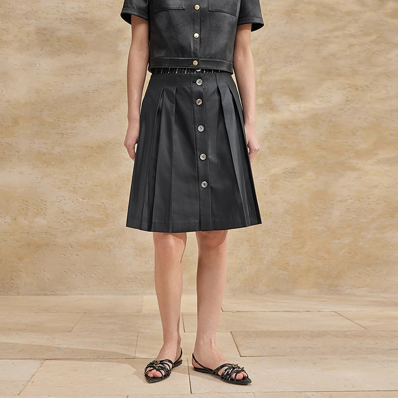 【陈陈专属】播褶裙洋气时尚褶皱裙摆半身裙BDR2BD2653