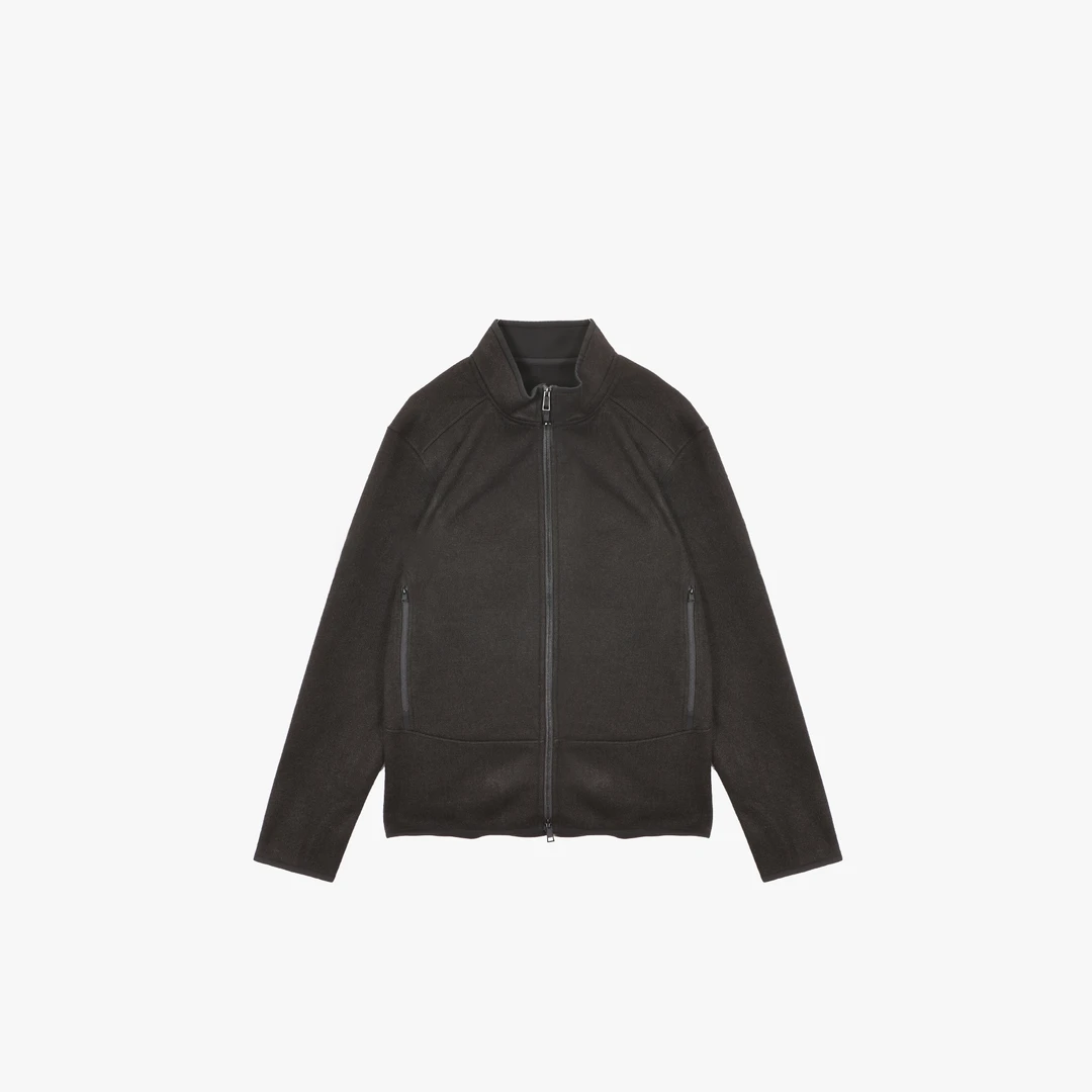 UOAN｜男士 秋冬加绒绵羊毛纯色立领卫衣1705