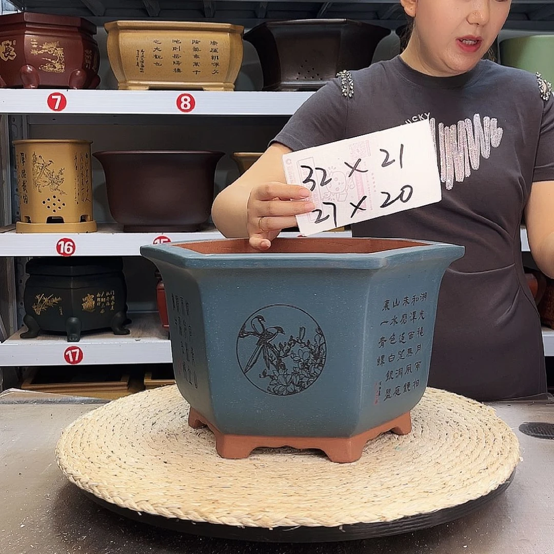 紫砂花盆紫砂花盆