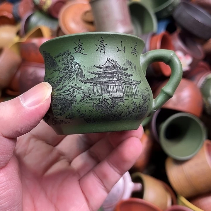 紫砂茶杯全手工紫砂主人杯