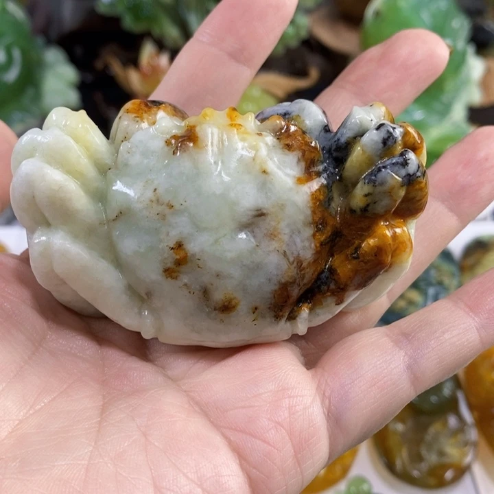 未镶嵌岫玉手把件