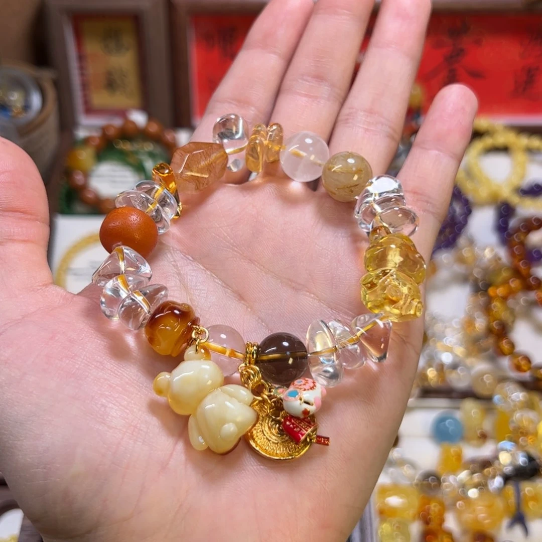 树脂制品晚*-蜜罐小熊老蜡补拍