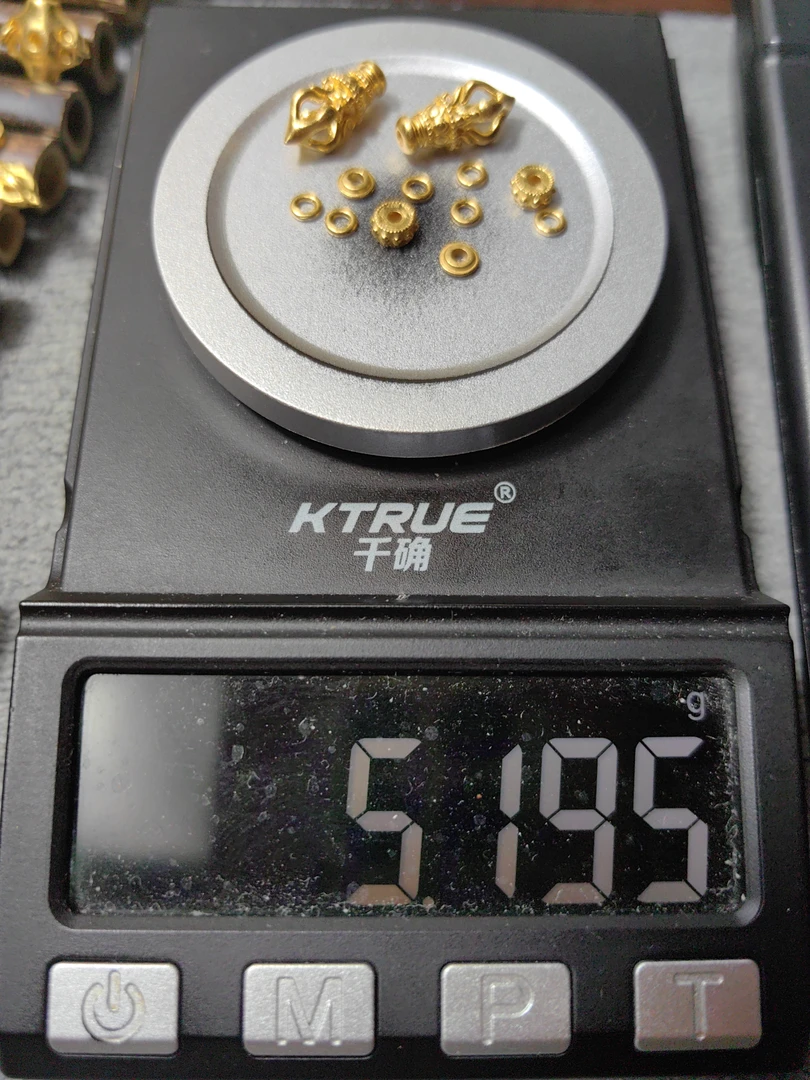 足金999弟子珠黄金文玩配饰