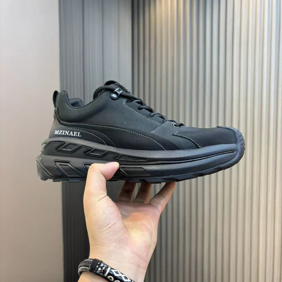 2025年早秋新款潮流百搭舒适精致轻奢高端男士时尚休闲鞋男士皮鞋