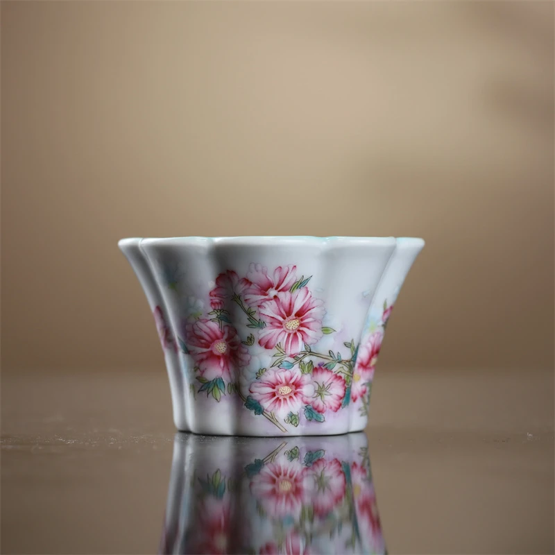 YZT-3358[学茶严选]雏菊花口杯