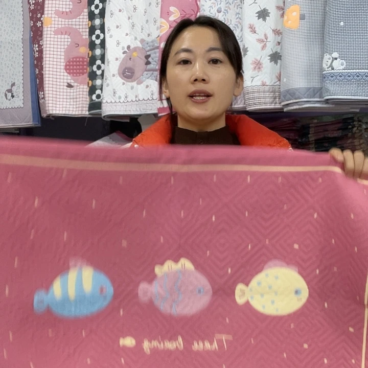 棉处理特价粉色小鱼