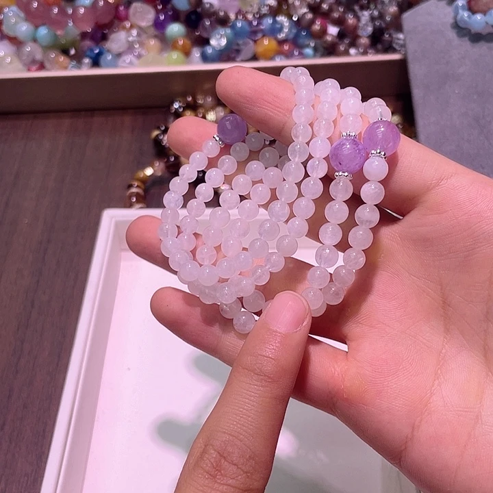 水晶手链未镶嵌193白幽灵