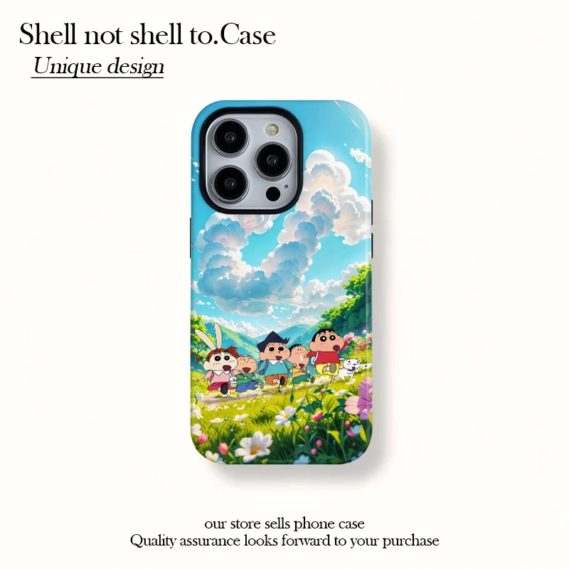 旅游小新磁吸菲林二合一适16苹果15promax手机壳14防摔13女12磨砂