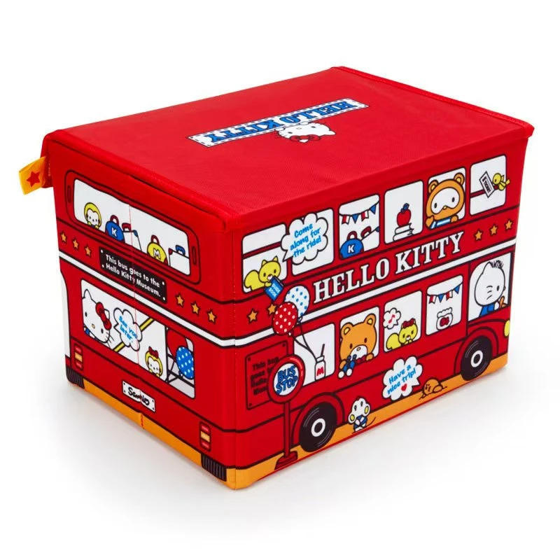29cm*21cm*19cm中古Kitty收纳书籍衣物储物折叠整理收纳盒