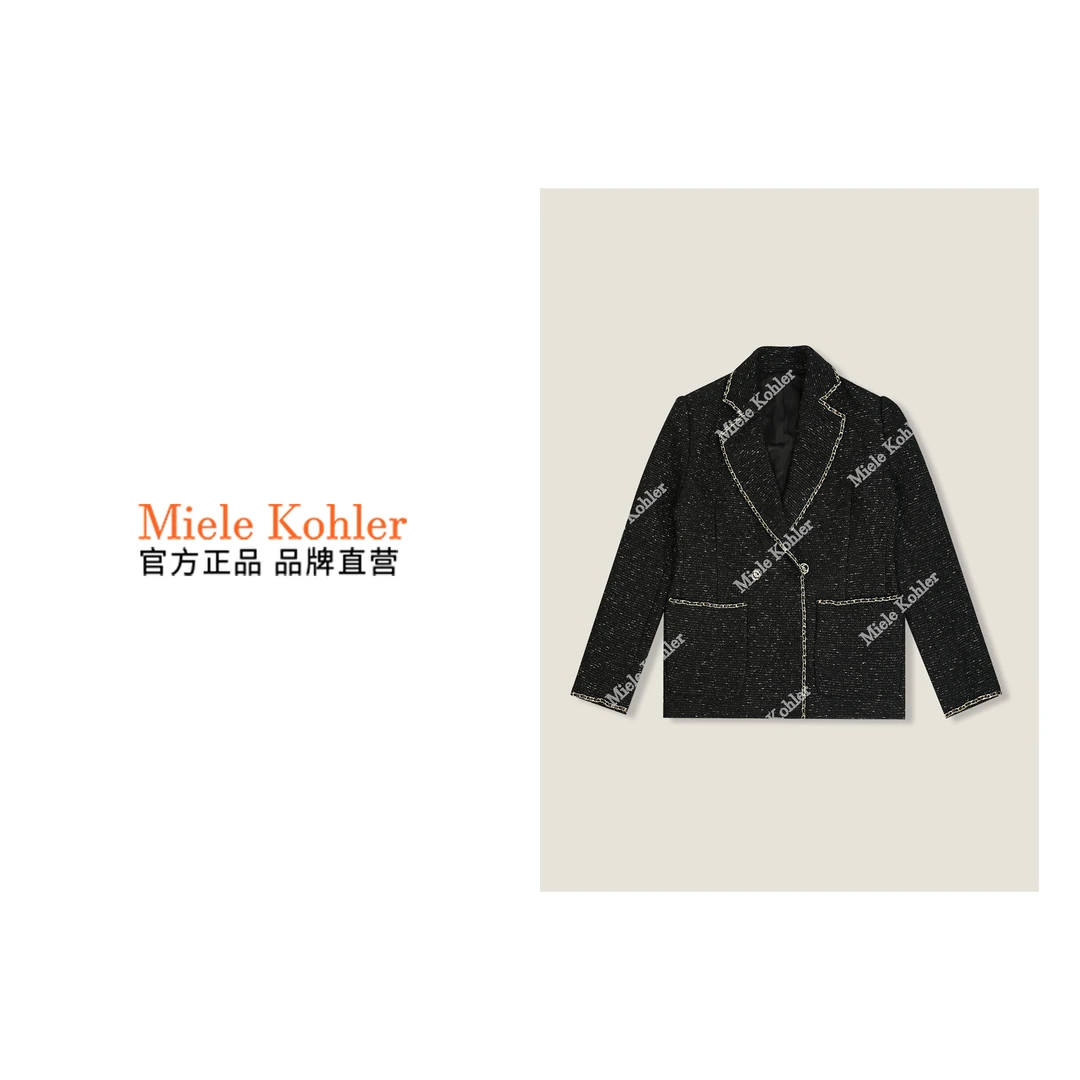 秋冬新款小香风气质宽松直筒女士外套MKOMB59003【澳门小源同款】